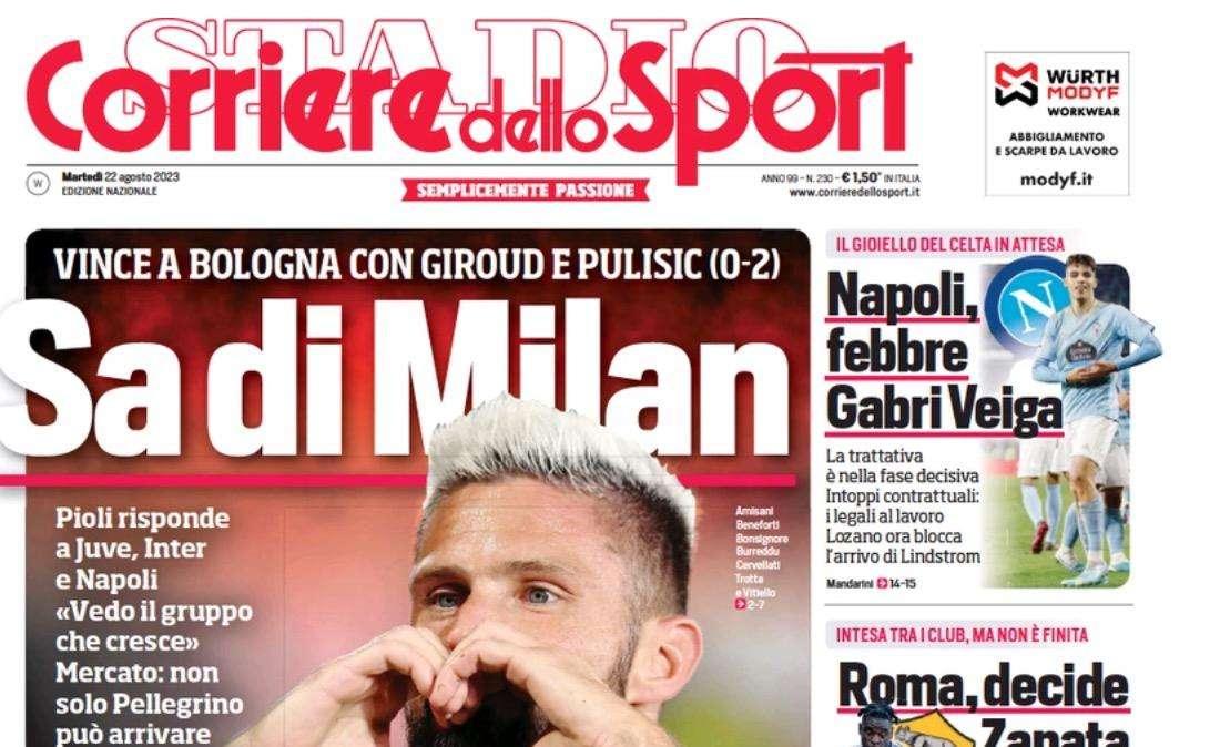 PRIMA PAGINA - Corriere dello Sport: "Veiga, legali al lavoro sugli intoppi"