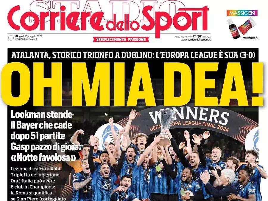 Corriere dello Sport: "Oh mia Dea!"
