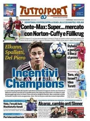 Tuttosport: "Napoli-MIlan, Supercoppa e...supermercato"