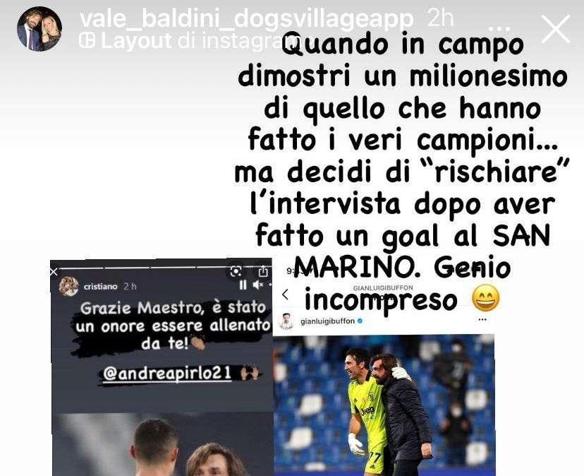 La compagna di Pirlo contro Bernardeschi: "Gol a San Marino, genio incompreso"