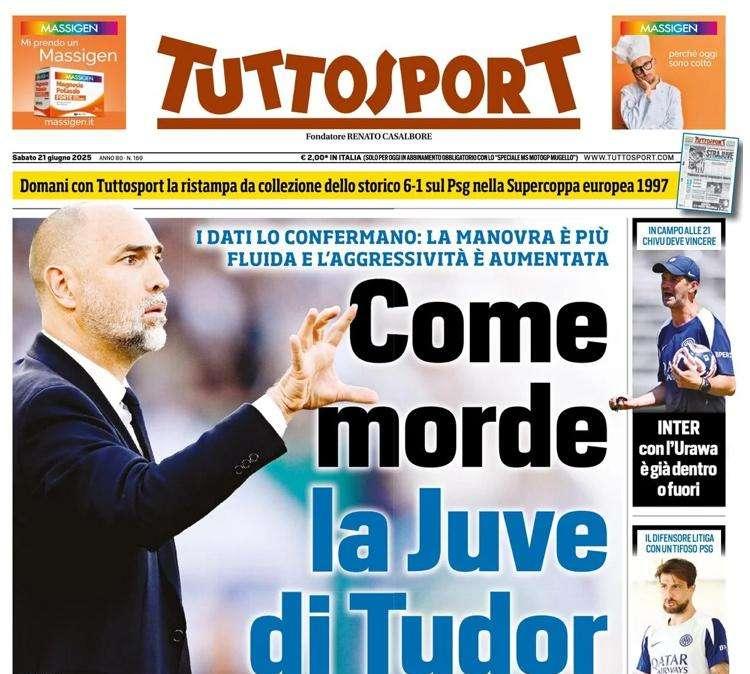 Tuttosport: "Come morde la Juve di Tudor"