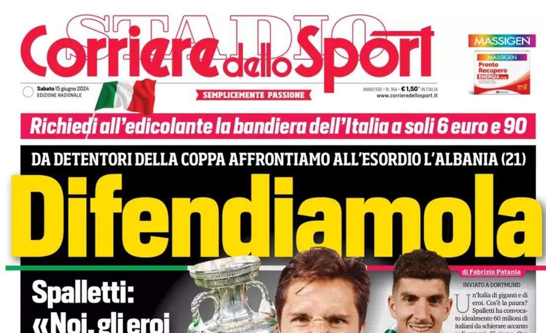 CdS: "Buongiorno, il Napoli avanza. Distanze ridotte e manovre anche per Borna Sosa"