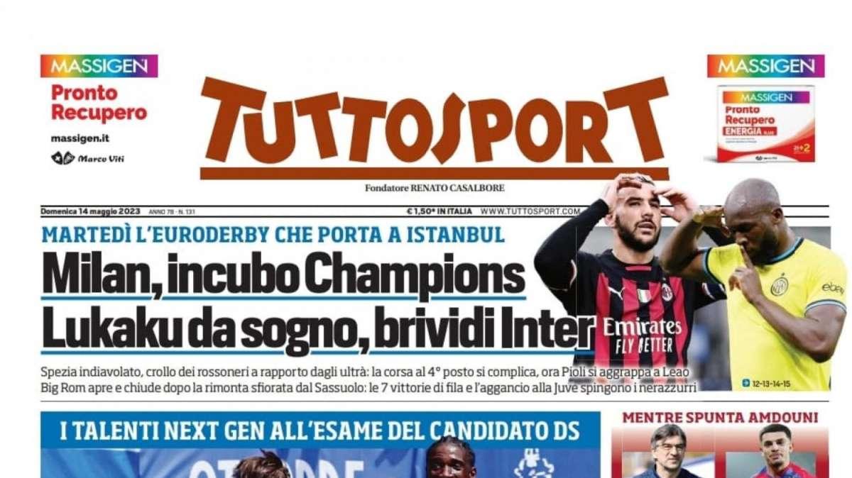 PRIMA PAGINA - Tuttosport: "Giovane Juve, Giuntoli ti guarda"