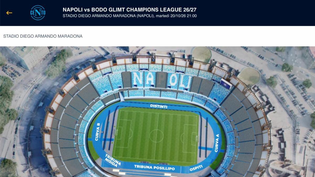 Napoli-Bodo/Glimt, Maradona a rischio “mezzo vuoto”: niente febbre da Champions
