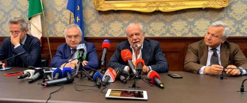 RILEGGI LIVE - ADL: "Maxi-schermi al Maradona! Abbiamo vinto più di uno scudetto, quante irregolarità! Ecco quando torniamo da Udine"