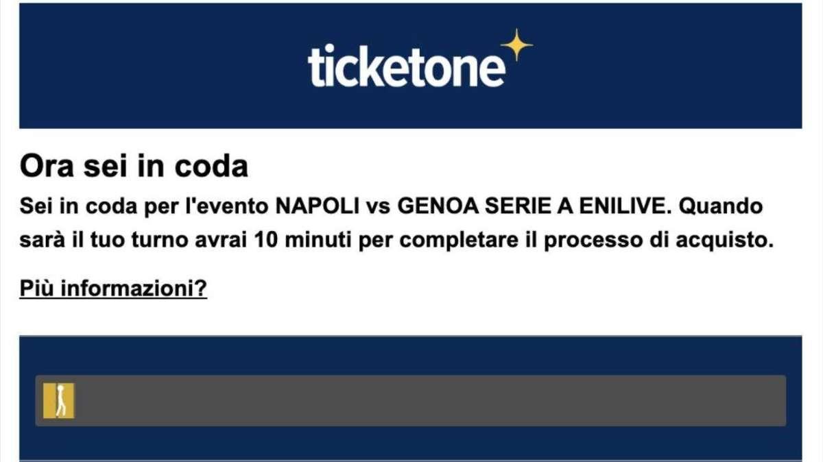 Incredibile inizio vendita biglietti per Napoli-Genoa: oltre 80mila in fila virtuale