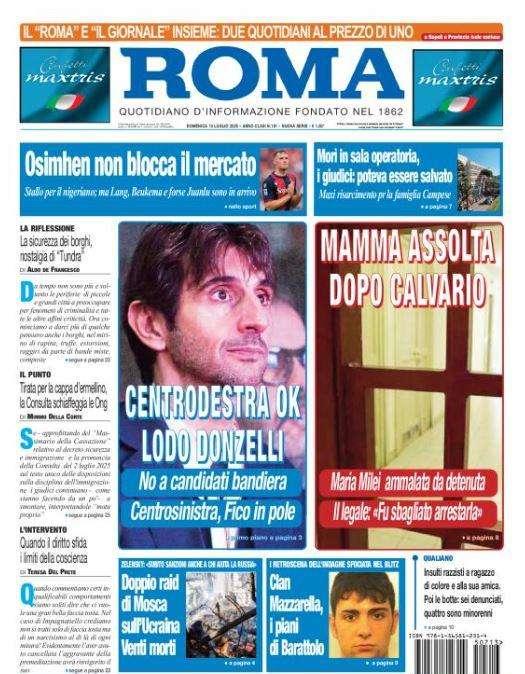 Il Roma in taglio alto: "Osimhen non blocca il mercato"
