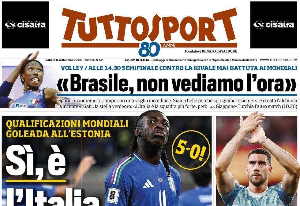 Prima vittoria per Gattuso, Tuttosport: "Sì, è l'Italia giusta"