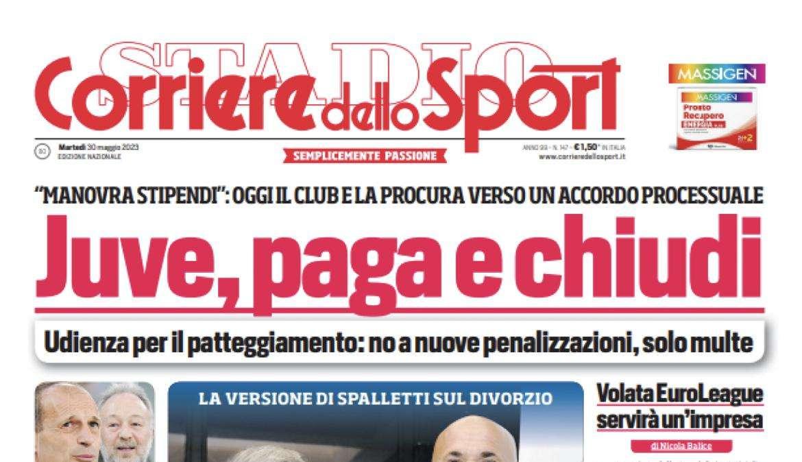 PRIMA PAGINA - CdS apre con le parole di Spalletti: “Ho scelto io, starò con mia figlia”