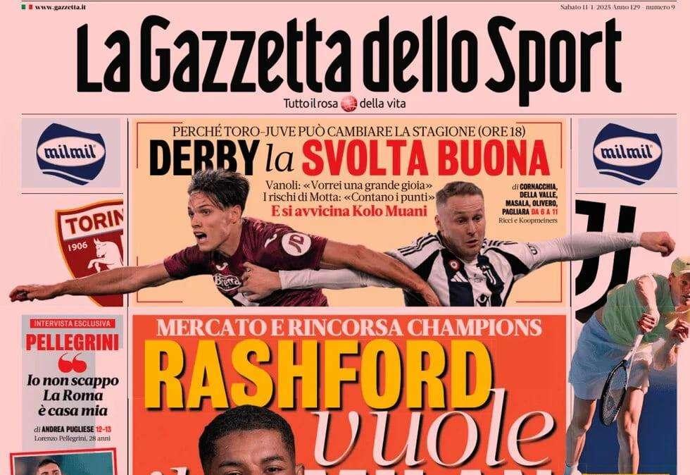 Gazzetta: "Rashford vuole il Milan. Addio Kvara, Napoli su Chiesa"