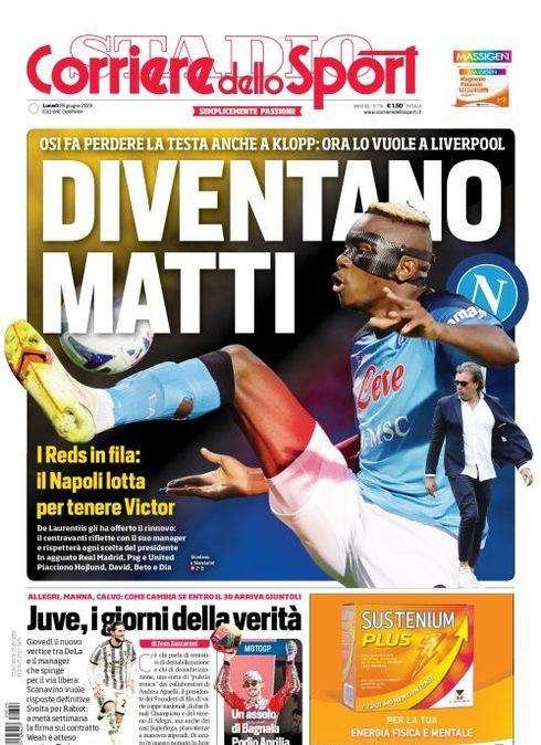 PRIMA PAGINA - CdS Campania: "Diventano matti"