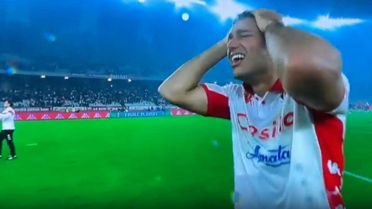 FOTO - Dramma sportivo a Bari: beffa al 94', tutti in lacrime e Cheddira disperato
