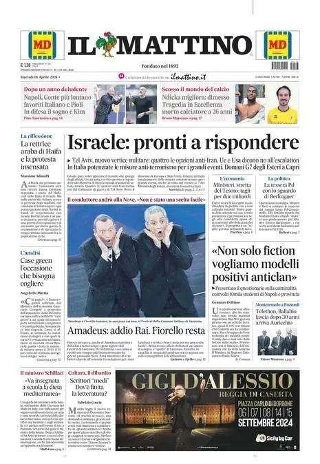PRIMA PAGINA - Il Mattino: "Conte più lontano, favoriti Italiano e Pioli. In difesa il sogno è Kim"
