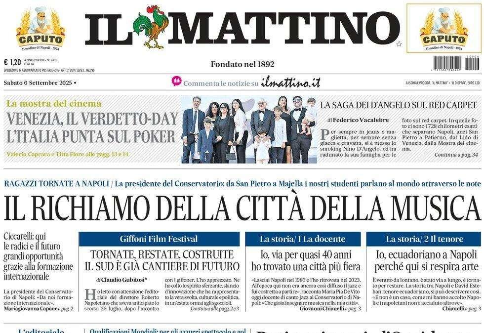 Il Mattino: "L'Italia s'è desta"