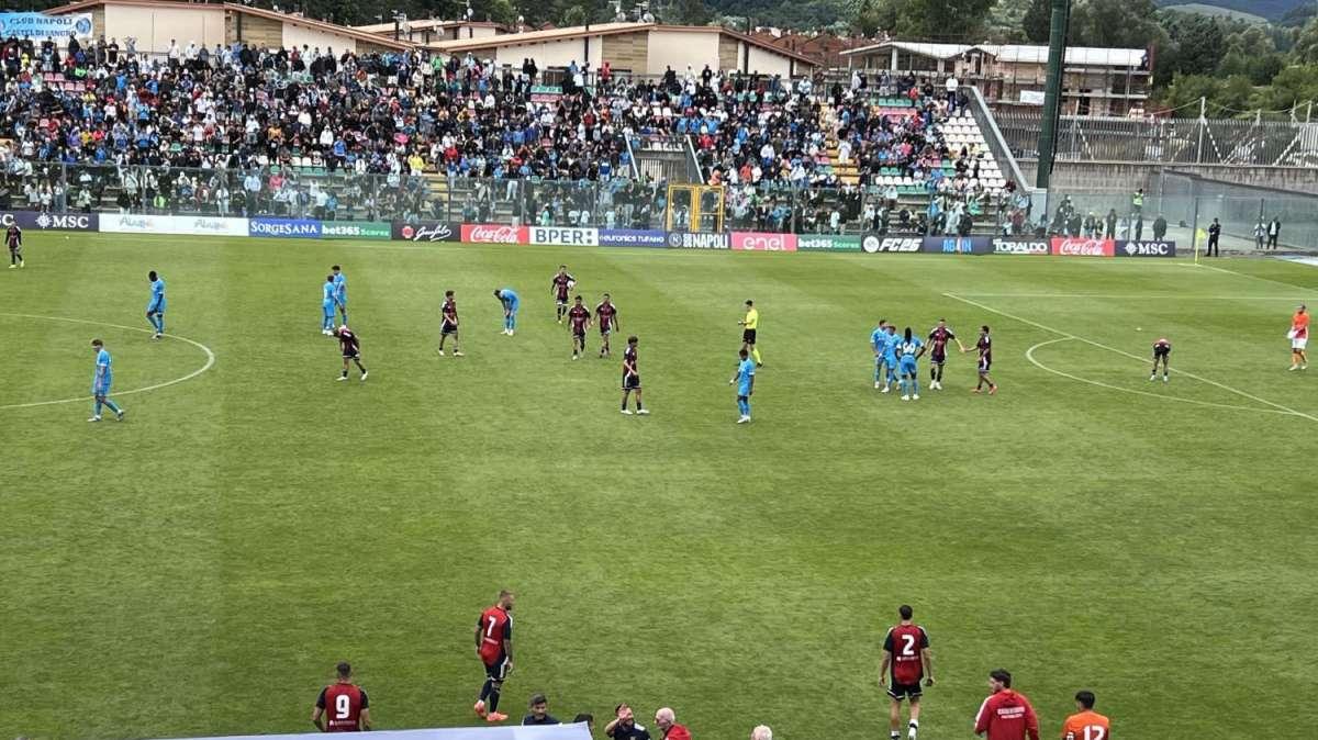 Napoli-Casertana 1-1, (Vano 35', Politano 43'): Politano rimedia con una magia, si rivedono gli scozzesi