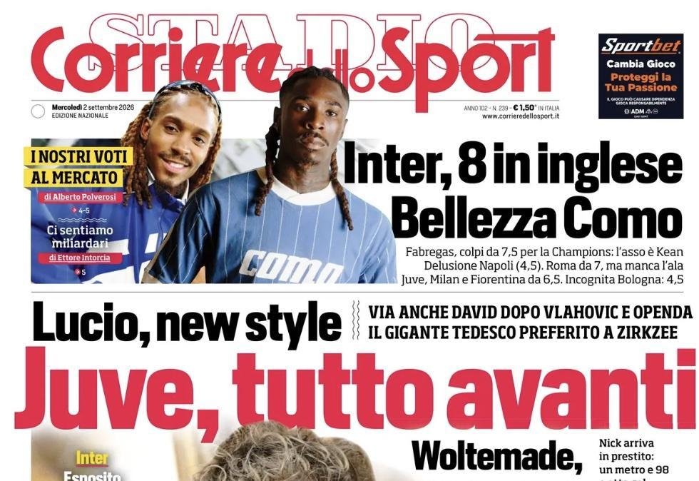 Serie A, Corriere dello Sport: "Napoli, shock McTominay"