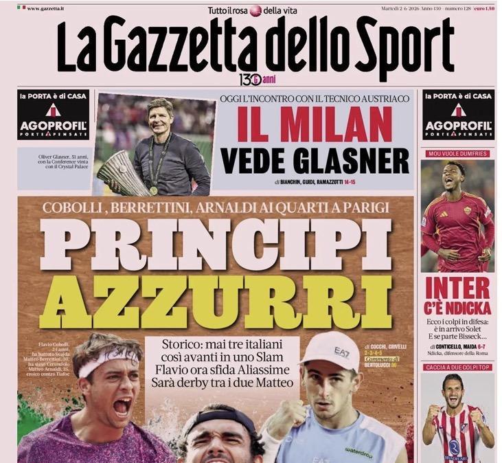 Panchine in Serie A, La Gazzetta dello Sport: "Il Milan vede Glasner"