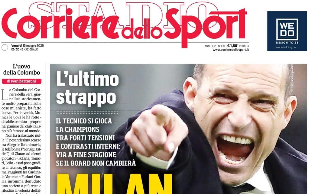 Corriere dello Sport-Stadio: "McTominay, mister match-point"