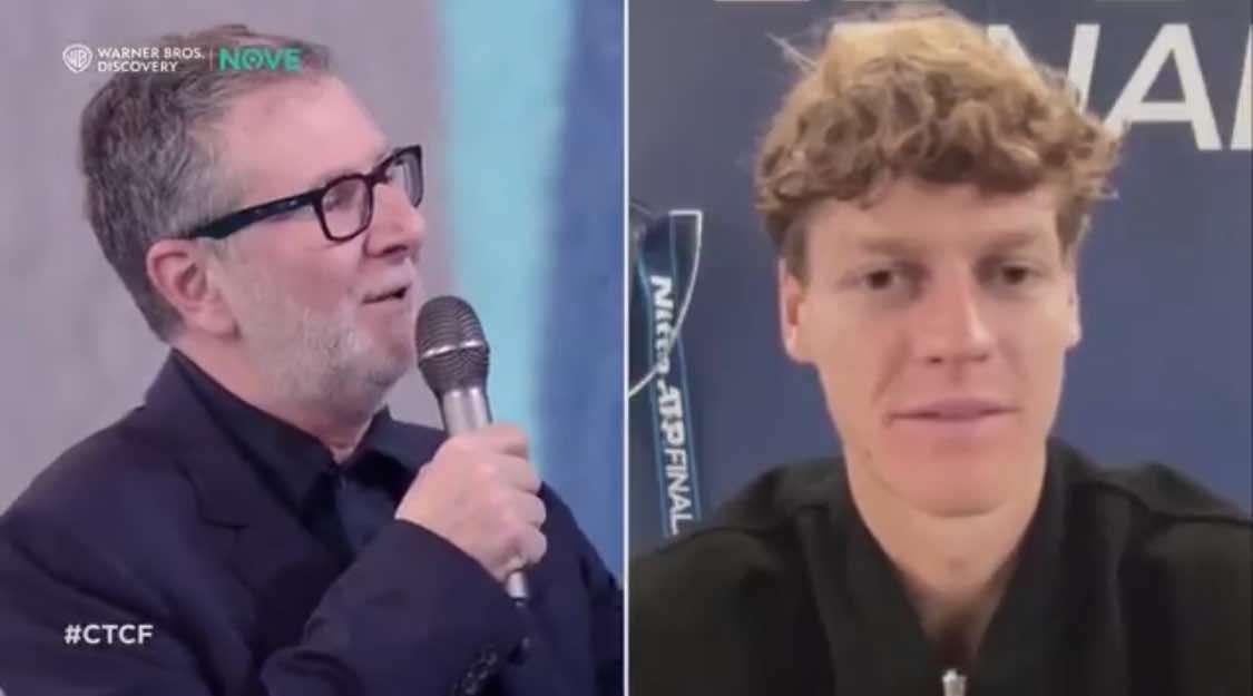 "Sai che sei la statuina più presente a Napoli?". Fazio, siparietto con Sinner: "Non vedevo l'ora..."