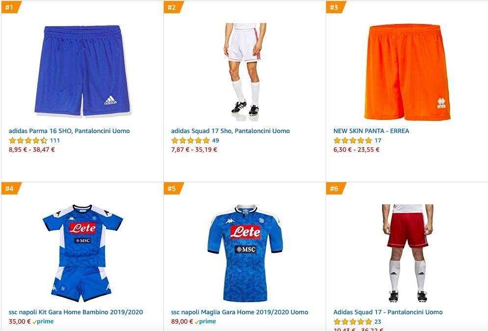 FOTO - Vola la nuova maglia su Amazon: occupa già 3 posizioni nella top 10 'calcio' ed è nella top 100 sport