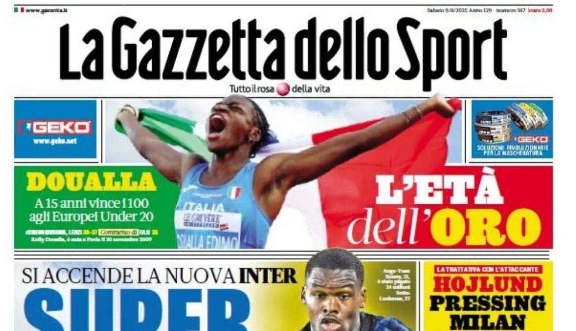 Gazzetta dello Sport esalta Bonny: "Super gol"