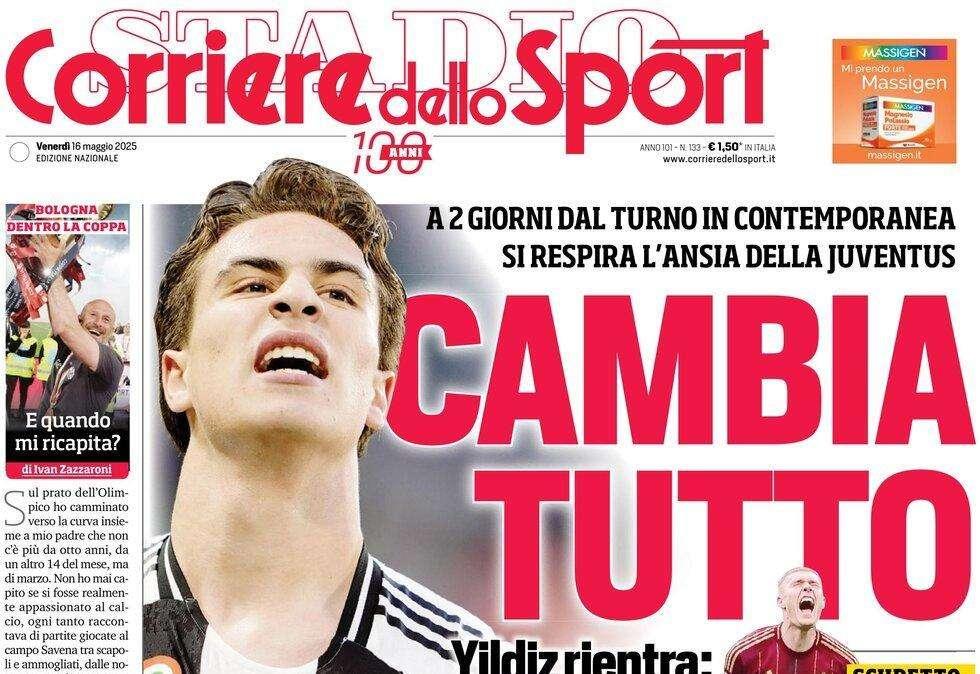 Corriere dello Sport e le parole di Zola: "Napoli favorito, ci pensa Lukaku"