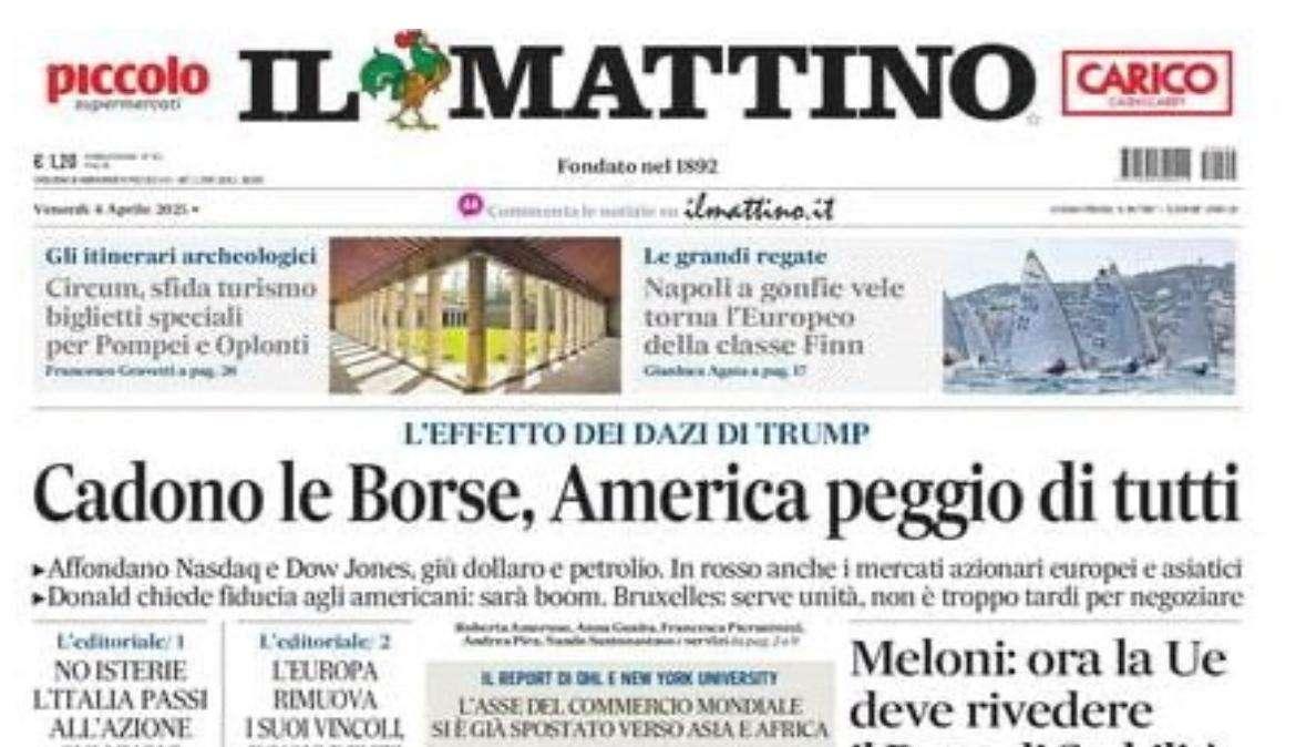 Il Mattino: “Azzurri, niente scherzi: c’è l’esame di Italiano”