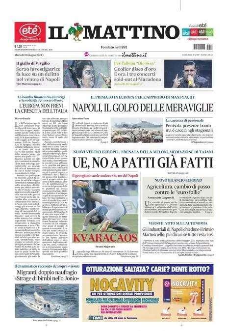 Il Mattino: "Kvaracaos"