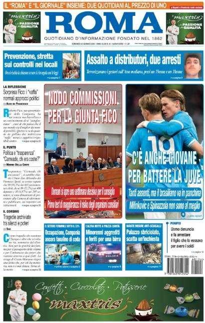 L'apertura de Il Roma: "C'è anche Giovane per battere la Juve"