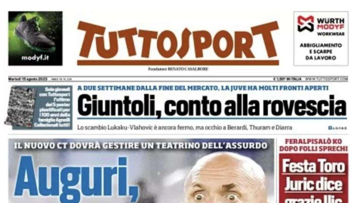 PRIMA PAGINA - Tuttosport titola: “Auguri, Spalletti!”