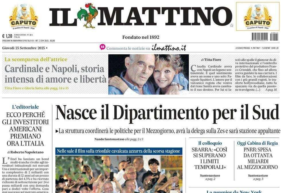 Il Mattino: "I giorni dello scudetto: una città in amore"