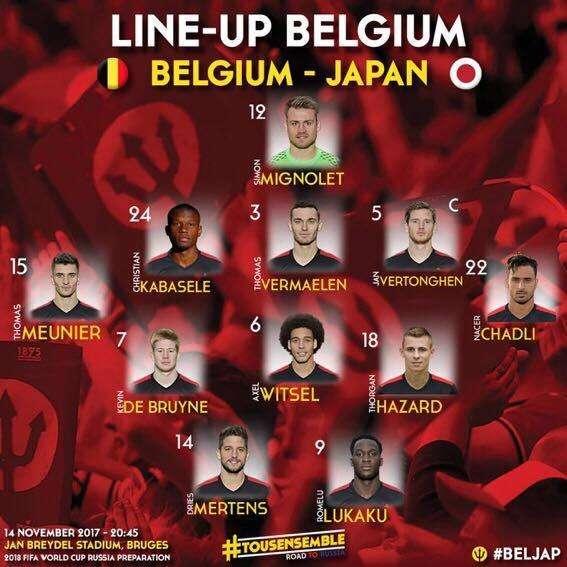 Belgio, Mertens in campo dal primo minuto contro il Giappone: le scelte di Martinez
