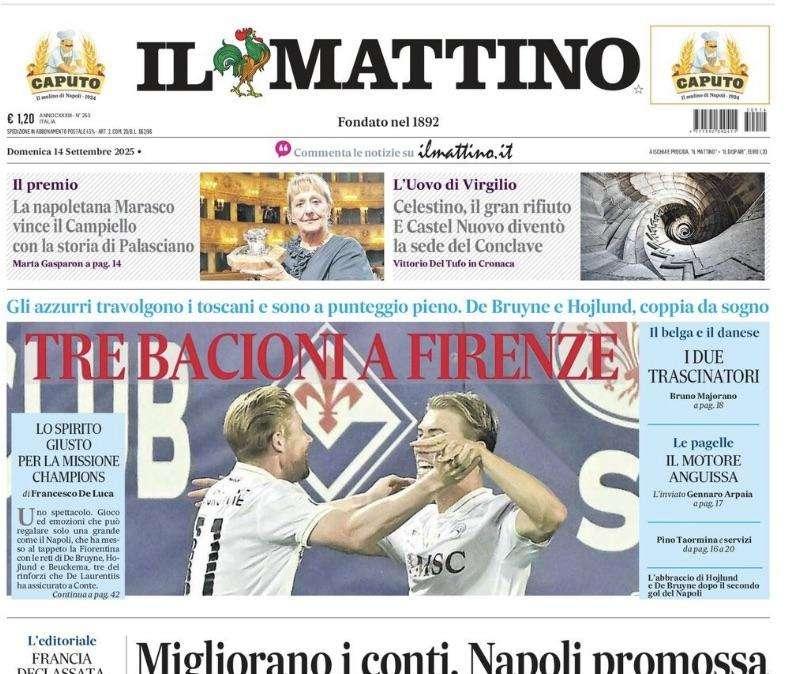 Il Mattino: "Tre bacioni a Firenze"