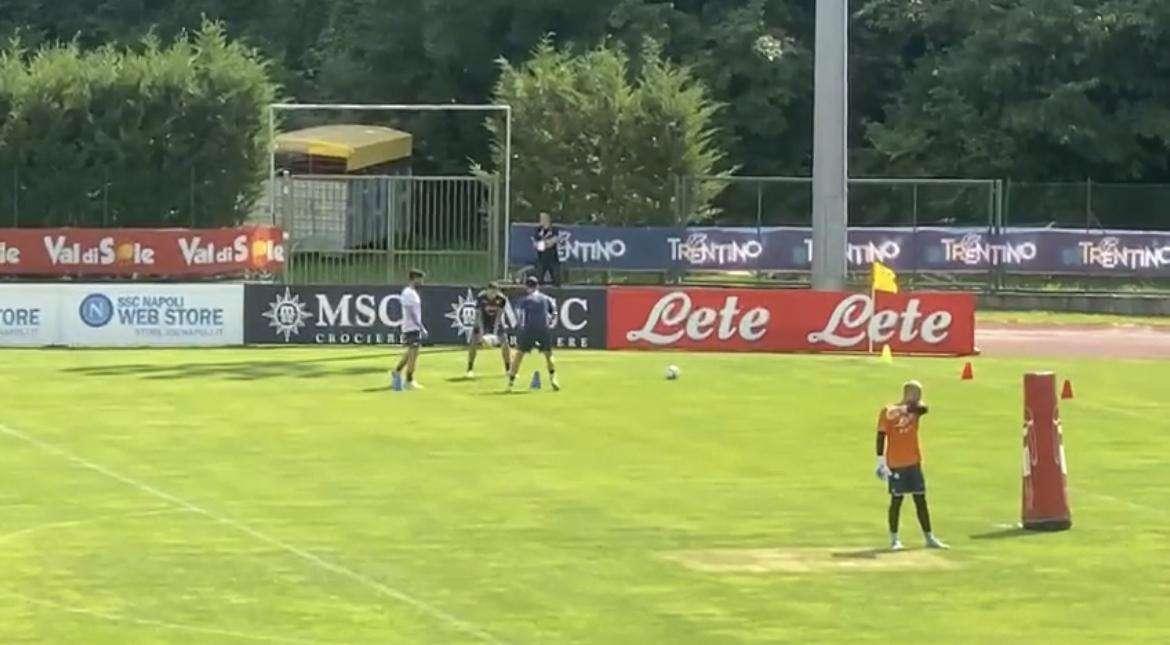 VIDEO - Lavoro sui fondamentali per Mathias Olivera e Ambrosino: i due si allenano a parte