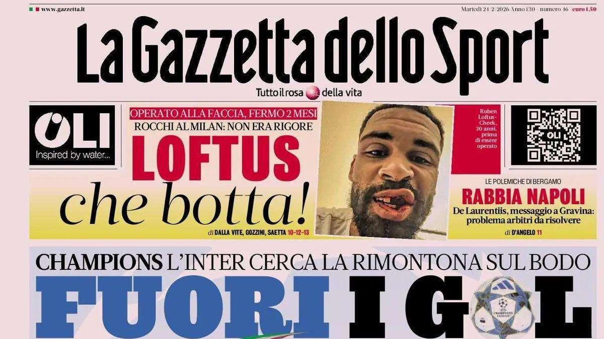 La Gazzetta dello Sport: "Rabbia Napoli, De Laurentiis messaggia Gravina"