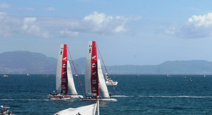 America’s Cup, primo AC75 già a Bagnoli: i francesi anticipano Luna Rossa