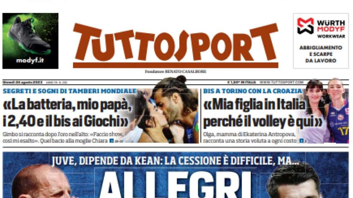 PRIMA PAGINA - Tuttosport: "Allegri chiama Morata"