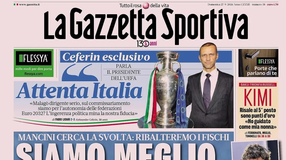 Mancini cambia l’Italia, Gazzetta: “Siamo meglio di così”