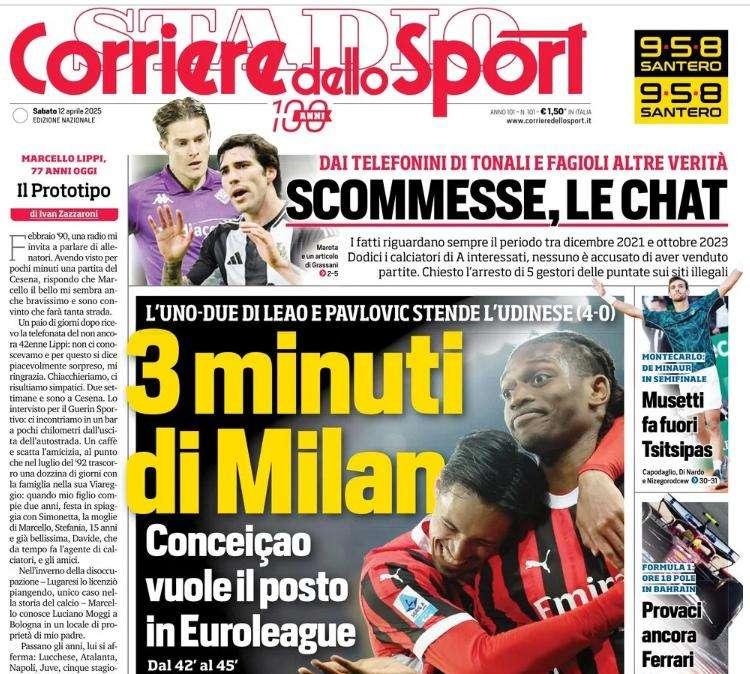 Corriere dello Sport: "3 minuti di Milan, Inzaghi vuole il +6"