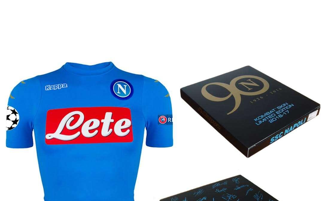 Un regalo da non perdere! Il cofanetto celebrativo con la maglia del Napoli. Natale si avvicina pensaci...