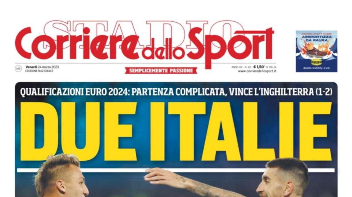 PRIMA PAGINA - Corriere dello Sport: “Due Italie”
