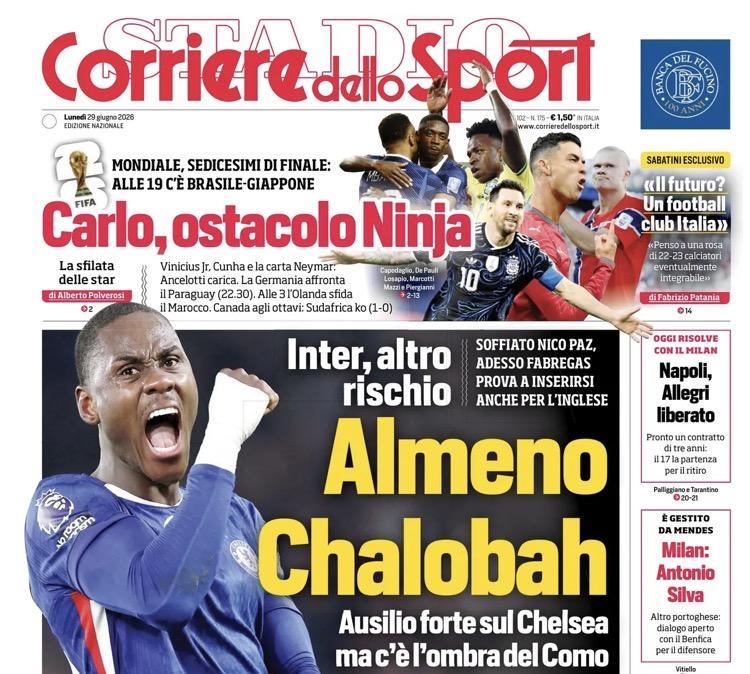 Panchina Napoli, Corriere dello Sport: "Allegri liberato"