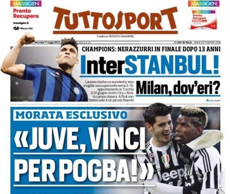 PRIMA PAGINA - Tuttosport: "InterStanbul! Milan, dov'eri?"