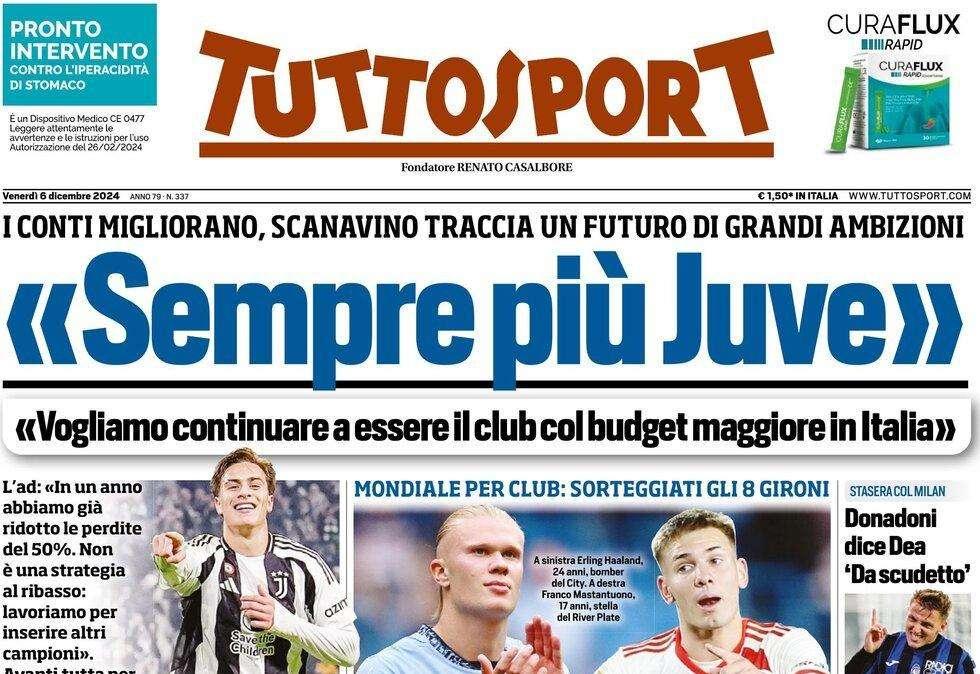 Tuttosport: "Tris Noslin, il Napoli B lascia i quarti alla Lazio"