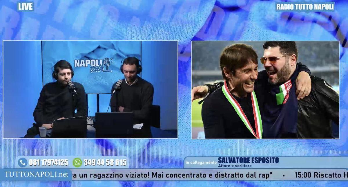 L'attore Esposito: "Vorrei Conte a vita al Napoli, ma annuso aria di divorzio"