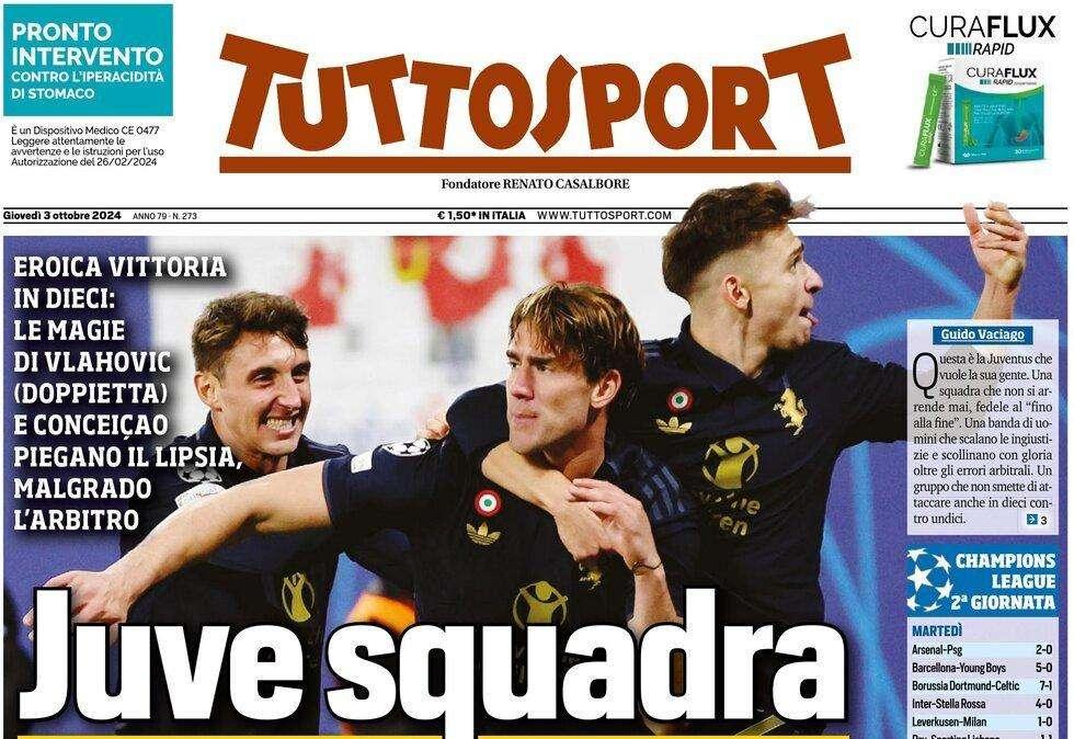 Tuttosport: "Juve squadra antiscippo"