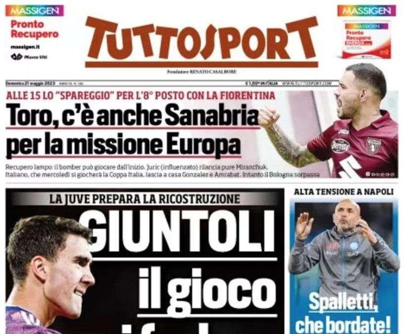 PRIMA PAGINA - Tuttosport: "Spalletti, che bordate!"