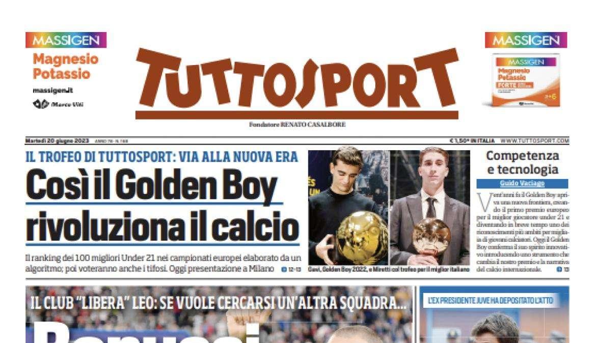 PRIMA PAGINA - Tuttosport: “Giuntoli aleggia, Manna rinnova”