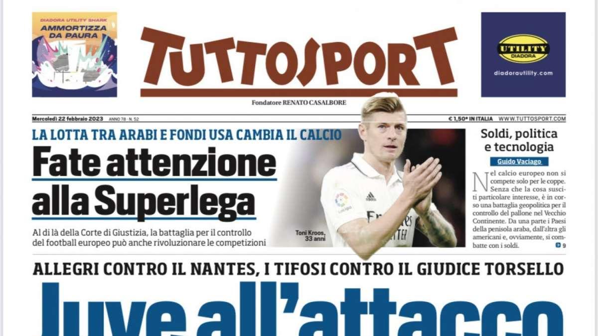 PRIMA PAGINA - Tuttosport: "Napoli, la grande bellezza"