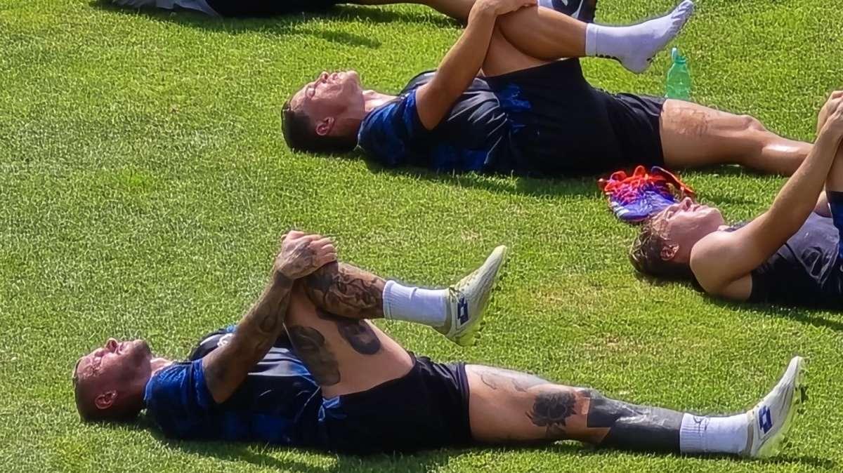 Mazzocchi partecipa alle ripetute ma non alla partitella: le sue condizioni